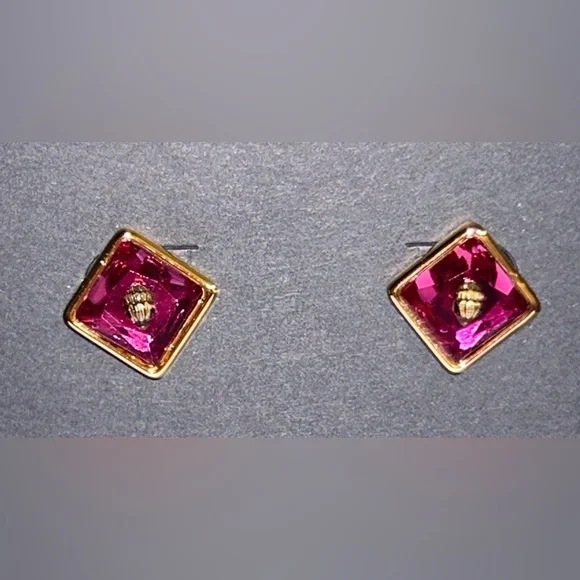 Kurt Geiger London Eagle Square Stud Earrings come in Kurt Geiger London box NWT - Picture 3 of 7